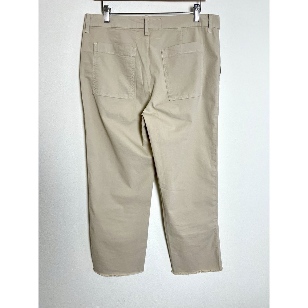 FRANK & EILEEN‎ Blackrock Utility Pants Khaki Italian Fabric Size 10 - Picture 10 of 16
